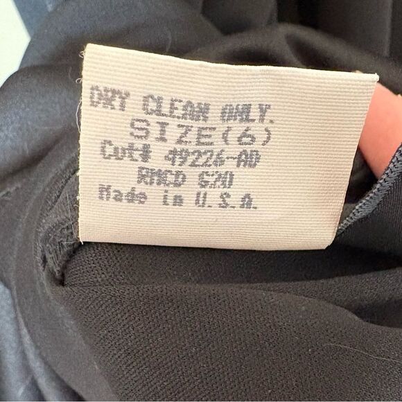 Laundry by Shelli Segal Black Low Back Maxi Dress Women’s 6 Twist Front - Picture 8 of 8